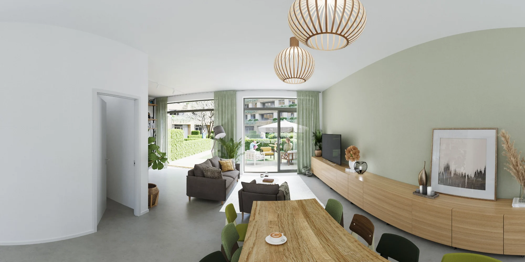 360°-panorama van Cascade in Utrecht, woningtype e